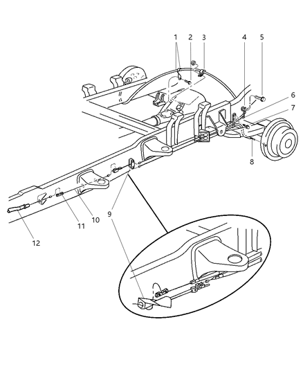 2000 Dodge Ram 2500 Regular Cab Parking Brake Cable Diagram
