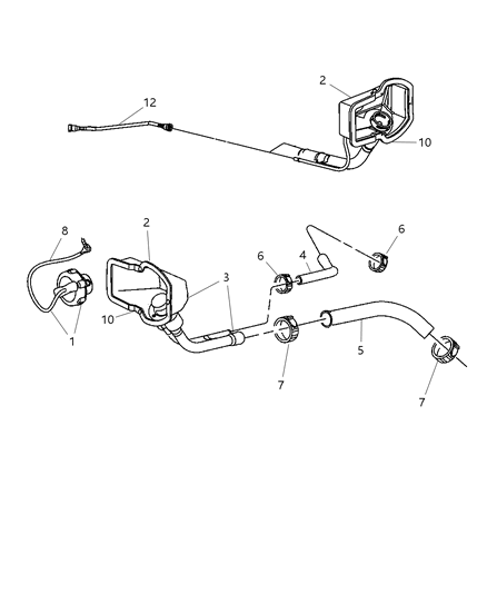 2006 Dodge Ram 2500 Tube-Fuel Filler Diagram for 52121251AA