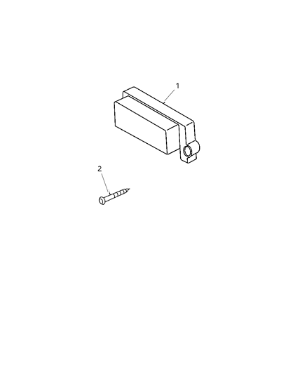 2002 Jeep Wrangler Powertrain Control Module Diagram for 56041945AE