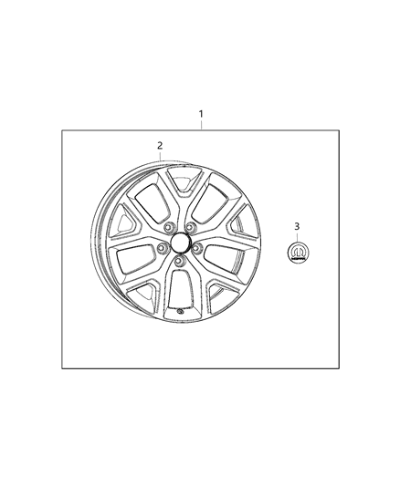 2014 Jeep Cherokee Wheel Kit Diagram