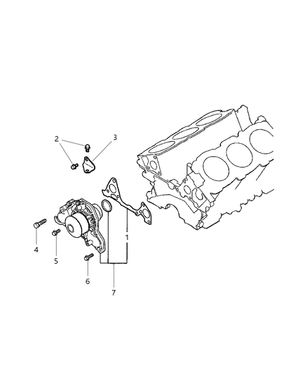 2000 Chrysler Sebring Coupe Water Pump Diagram