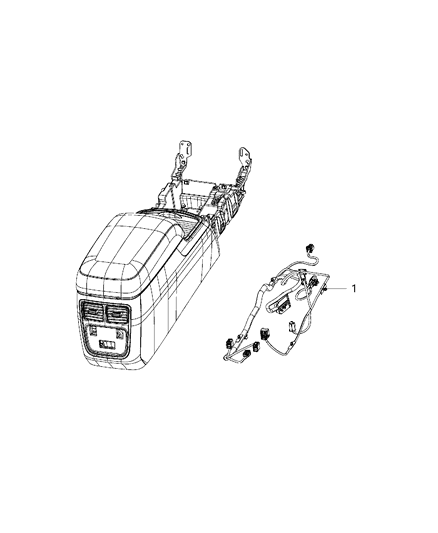 2020 Dodge Charger Wiring - Console Diagram 1