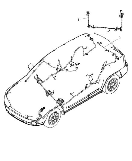 2012 Jeep Patriot Wiring Chassis & Underbody Diagram