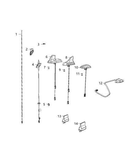 2019 Ram 1500 Antenna Diagram