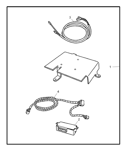 2004 Dodge Grand Caravan Install Kit - Satellite Receiver Diagram 1