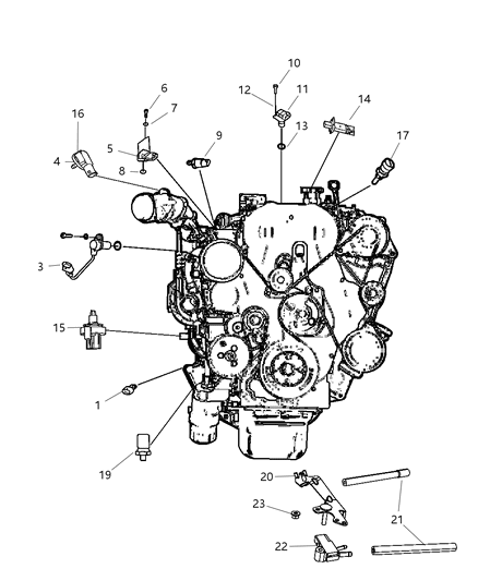 2008 Jeep Liberty Sensors - Diesel Engine Diagram