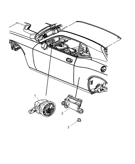 2011 Dodge Challenger Sensors - Steering & Suspension Diagram