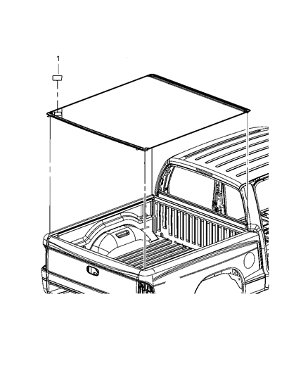 2004 Dodge Dakota Tonneau Cover And Bed Liner Diagram