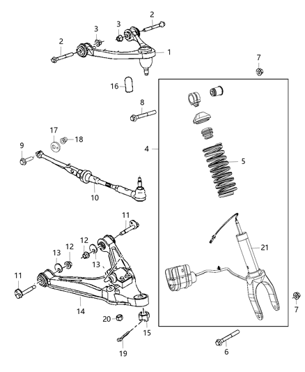 2016 Dodge Viper DRAGLINK-Steering Diagram for 5181795AB