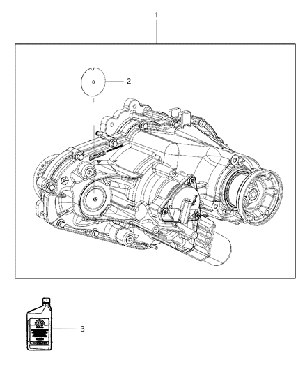 2011 Jeep Grand Cherokee Transfer Case Assembly & Identification Diagram