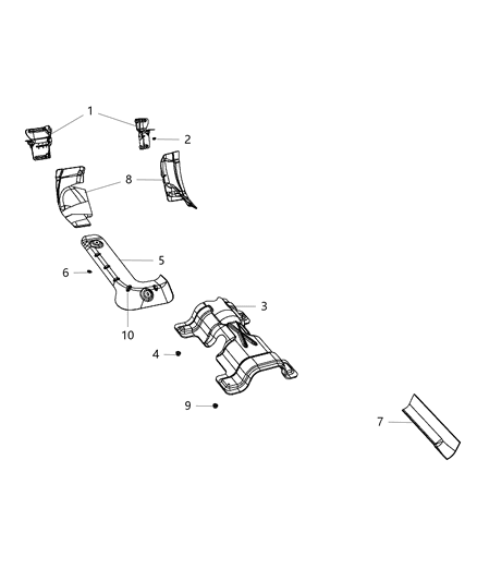 2014 Dodge Charger Shield-Drive Shaft Diagram for 4780892AD