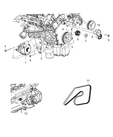 2006 Dodge Charger Pulley-Idler Diagram for 4792836AA