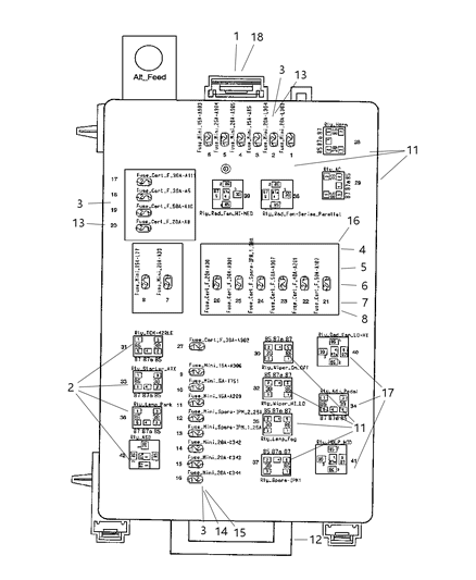 2005 Dodge Magnum Bracket-Module Diagram for 4759973AC