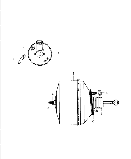 2013 Dodge Viper Booster-Power Brake Diagram for 68193554AA