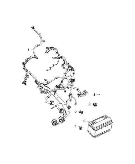 2019 Dodge Grand Caravan Terminal-Battery Diagram for 68323769AA