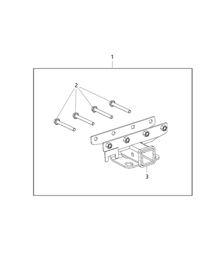 2015 Jeep Wrangler Receiver Kit - Trailer Tow Diagram