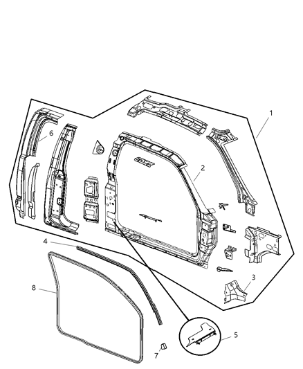 2011 Ram Dakota Front Aperture Panel Diagram 2