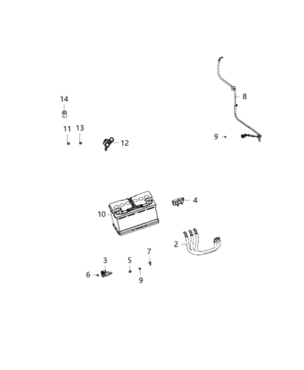 2020 Dodge Durango Wiring, Battery Diagram 2