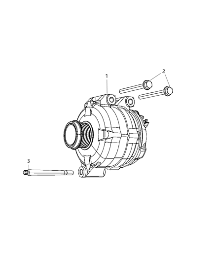 2011 Chrysler 300 Alternator & Related Parts Diagram 1