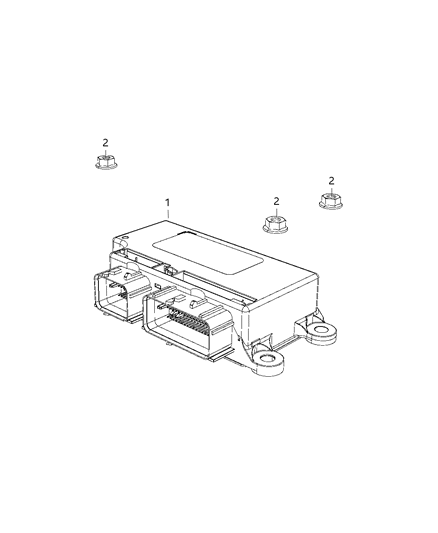 OCCUPANT RESTRAINT Diagram for 68405962AC