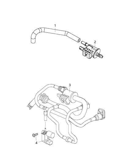 2015 Jeep Renegade Emission Control Vacuum Harness Diagram