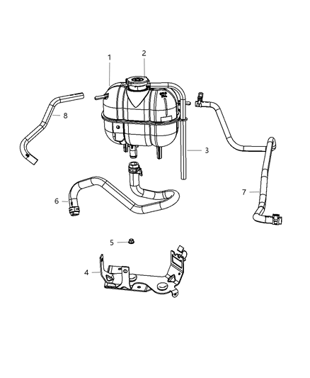 2009 Dodge Grand Caravan Coolant Recovery Diagram