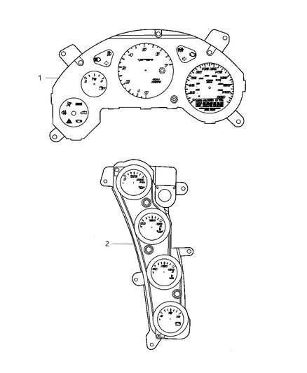 2006 Dodge Viper Cluster-Instrument Panel Diagram for 5029721AC