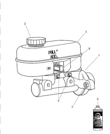 2009 Dodge Viper Master Cylinder Diagram