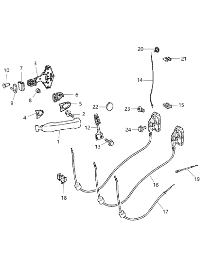 2008 Dodge Sprinter 3500 Handle-Sliding Door Assist Diagram for 68010233AA