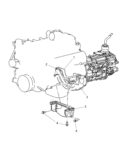 2009 Dodge Dakota Structural Collar Diagram