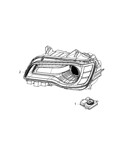 2016 Chrysler 300 Module, Hid Lamp Diagram