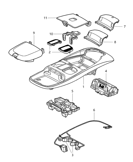 1999 Dodge Ram 3500 Overhead Console Diagram