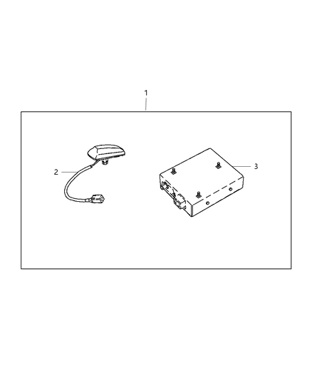 2007 Jeep Commander Receiver-SATELITE Diagram for 82209719AB