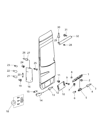 2008 Dodge Sprinter 3500 Lamps - Rear Diagram 2