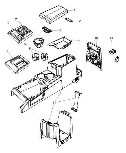 2008 Jeep Liberty Bezel-Gear Shift Indicator Diagram for 1CK02BDAAB