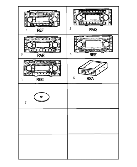 2007 Chrysler PT Cruiser Dvd-Geographic Database Diagram for 5064109AB