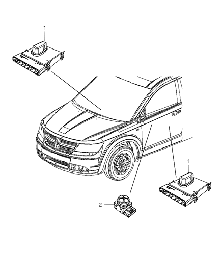 2015 Dodge Journey Switches - Seats Diagram