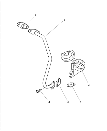 1997 Chrysler LHS EGR Valve Diagram 1