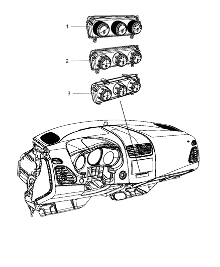 2013 Chrysler 200 Switches Heating & A/C Diagram