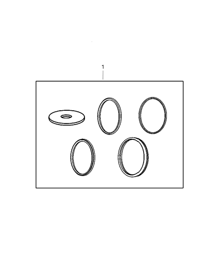 2009 Dodge Ram 3500 Pickup Seal And Shim Packages Diagram 1
