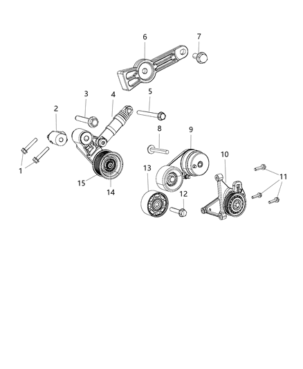 2020 Ram 1500 New Style Pulley & Related Parts Diagram 2