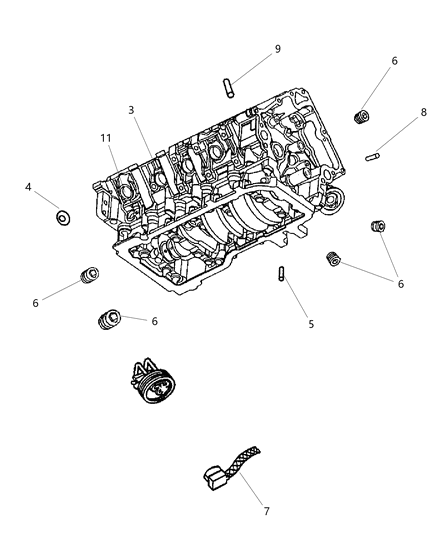 2005 Dodge Dakota Cylinder Block Diagram 2