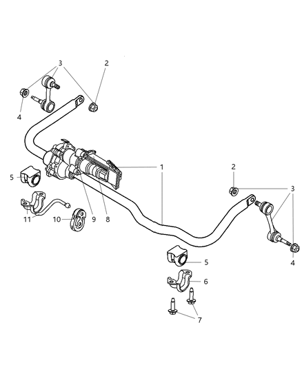 2009 Dodge Ram 2500 Front Stabilizer Bar Diagram 3