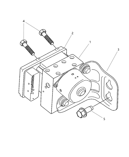 2007 Chrysler Pacifica Anti-Lock Brake Control Module Diagram for 5175520AA