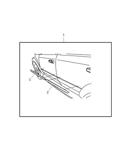 2008 Chrysler Aspen Molding Kit Diagram