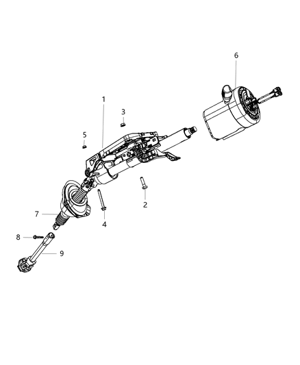 2017 Chrysler 300 Steering Column Diagram