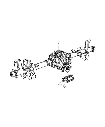 2007 Dodge Nitro Axle Assembly, Rear Diagram