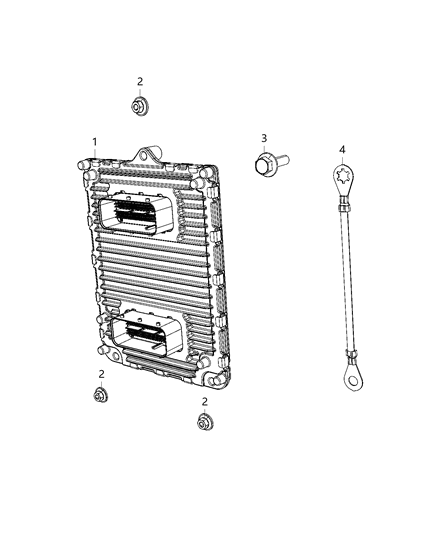 2019 Ram 3500 Modules, Engine Compartment Diagram 1