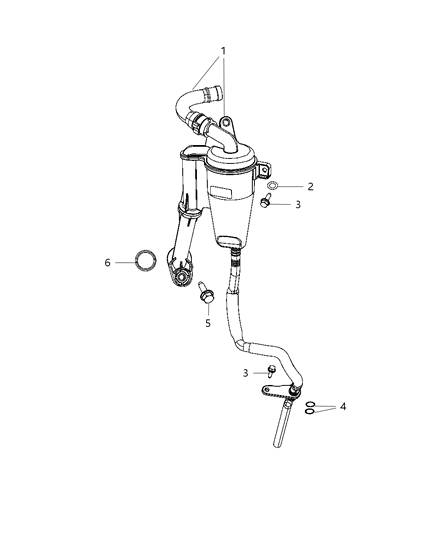 2013 Dodge Journey Crankcase Ventilation Diagram 1