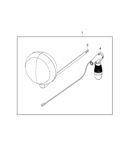 2019 Dodge Charger Lamp, Law Enforcement Spot Diagram